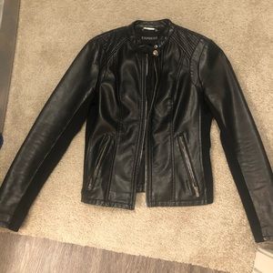 Express Black Leather Jacket